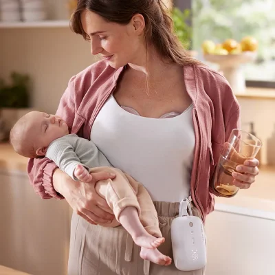 Двойна електрическа помпа Philips AVENT Hands-free SCF532/11 тип “свободни ръце”, която дискретно се побира в сутиена, задвижващ мотор с акумулаторна батерия 0629.001