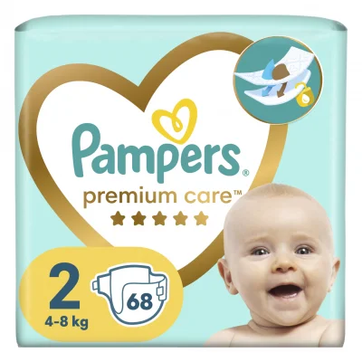 PAMPERS Premium Care VP, пелени, S2 68бр.