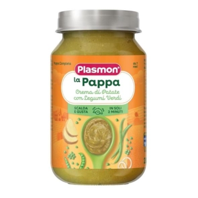 Пюре Plasmon - Картофено пюре с грах и зелен фасул 200гр.