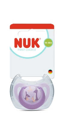 NUK First Choice биберон залъгалка, силикон, 18+ мес., 1 бр., Кенгуру