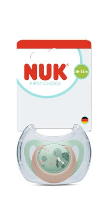 NUK First Choice биберон залъгалка, силикон, 18+ мес., 1 бр., Костенурка
