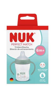 NUK Perfect Match Шише за сок 150 мл., 6+мес., Овца, зелено