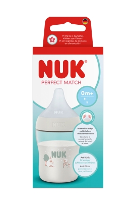 NUK Perfect Match Шише РР 150мл. със силиконов биберон за хранене S, 0+мес., Овца