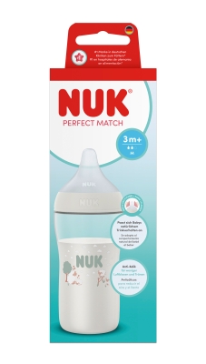 NUK Perfect Match Шише РР 260мл. със силиконов биберон за хранене M, 3+ мес., Овца