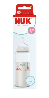 NUK First Choice РР Шише Temperature control 360мл. силикон 6-18мес., р-р XL, Кенгуру