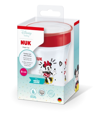 NUK Чаша Magic Cup 230мл., 8+мес. Mickey, червена