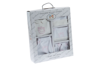 GAMBERRITOS Комплект за изписване на новородено, 5 части, розово