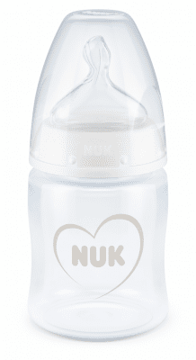 NUK First Choice РР Шише Temperature control 150мл. силиконов биберон 0-6 мес. ПРОМО*- без опаковка