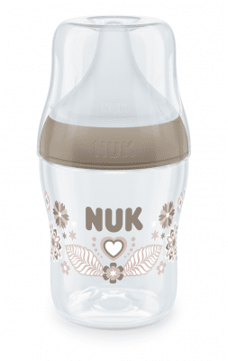 NUK Perfect Match Шише РР 150мл. със силиконов биберон за хранене S, 0+мес. Сърце