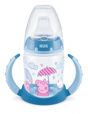 NUK First Choice РР Шише Temperature Control 150мл. с накрайник силикон за сок 6-18м. PEPPA PIG