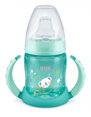 NUK First Choice шише за сок РР 150мл. със силиконов накрайник 6-18м. Glow in the Dark