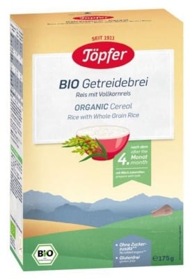 Безмлечна био каша Töpfer - Ориз , 175 g