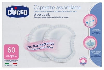Chicco Антибактериални подплънки за кърмачки 60 бр. N0102