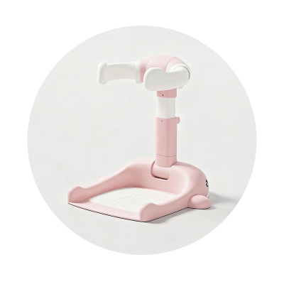 Пом. стойка за къпане с опораКитче розов