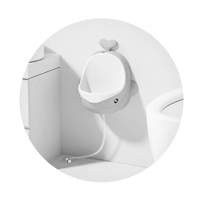 Гърне /писоар за момченца Китче- сиво