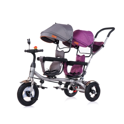 Триколка за близнаци"2PLAY"люляк/платина