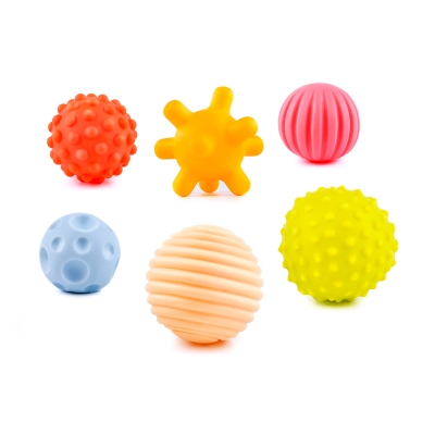 Бебешки сензорни топки 6 броя