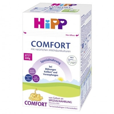 HiPP Comfort Специализирана храна за кърмачета при запек и колики 600гр.
