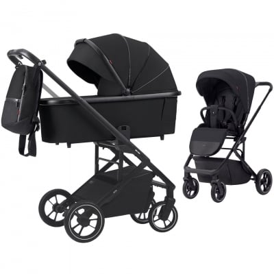 Carrello-бебешка количка 2в1 Alfa 2023: Midnight black