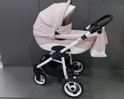 Adbor-Бебешка количка Nemo len 3в1 цвят:светло розов