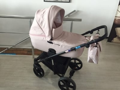 Adbor-Бебешка количка Piuma 3в1 цвят: розов