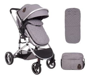 Комбинирана количка 2 в 1 Tiara Grey