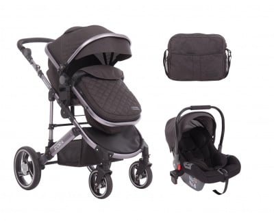 Комбинирана количка 3 в 1 с трансф.седалка D`ora Dark Grey