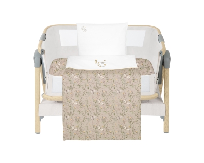 Бебешки спален комплект за мини-кошара 3ч Secret Garden Beige
