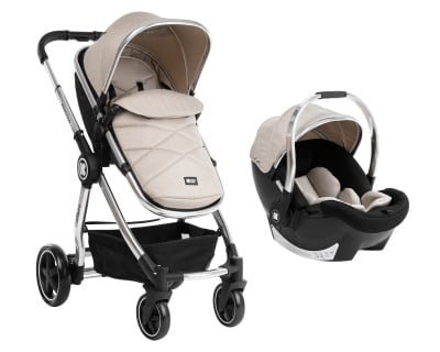 Комбинирана количка 3 в 1 Allure Beige silver chrome