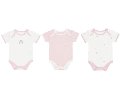 Комплект 3 бр бебешко боди 0-3м Hedge-hugs