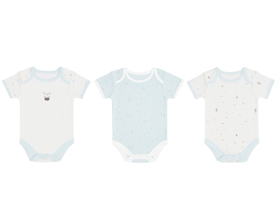 Комплект 3 бр бебешко боди 0-3м Stripy Friends