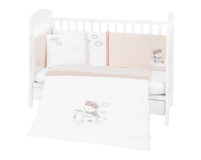 Бебешки спален комплект 6 части 70/140 с бродерия Dreamy Flight