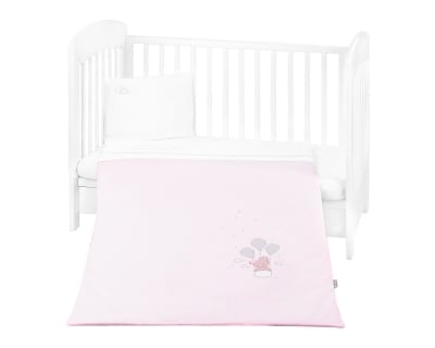 Бебешки спален комплект с бродерия 5 части Dream Big Pink