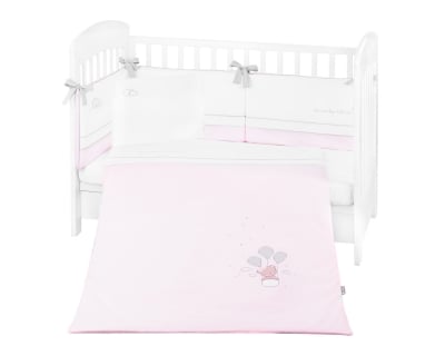 Бебешки спален комплект с бродерия 6 части 60/120 Dream Big Pink
