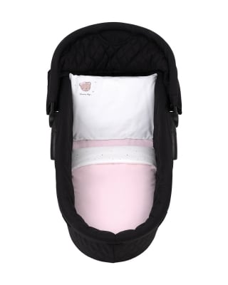 Бебешки спален комплект за количка 6 части Dream Big Pink