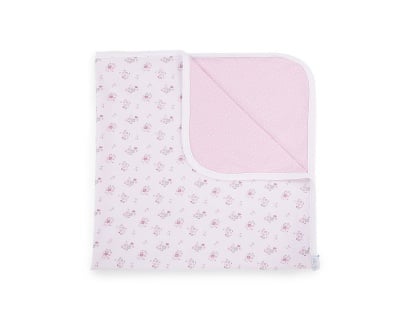 Лятно одеяло от трико 80/80см Pink Flowers