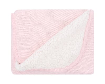 Плетено памучно одеяло с шерпа Dream Big Pink