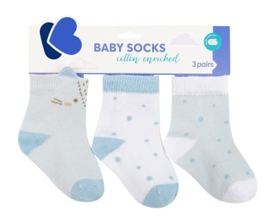 Бебешки чорапи с 3D уши Little Fox 1-2г