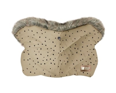 Ръкавица за количка Luxury Fur Dots Beige