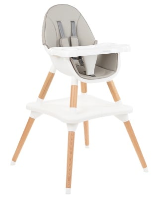 Дървен стол за хранене Multi 3in1 Grey