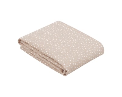 Лятно одеяло от муселин двупластово 100х100 см Dots Beige