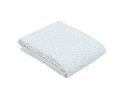 Лятно одеяло от муселин двупластово 100х100 см Dots Blue