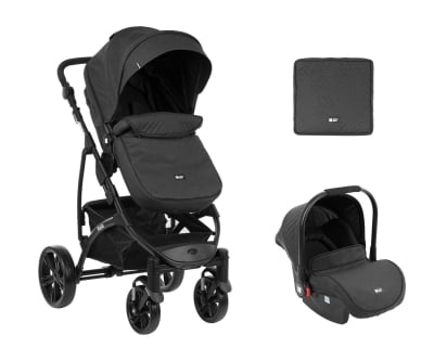 Комбинирана количка 3 в 1 с трансф.седалка Nala Black