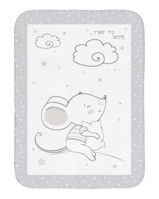 Супер меко бебешко одеяло 110/140 см Joyful Mice