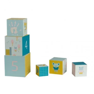 BABY ART Активни кубчета за кула с отпечатъци с боички 00072.001