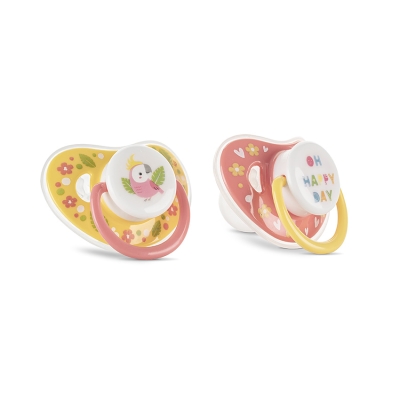 БИБЕРОН ЗАЛЪГАЛКА С КАПАЧЕ 2БР. 6М+ YELLOW/PINK