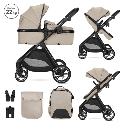 Д.КОЛИЧКА ASPEN CAPPUCCINO 2в1 до 22кг с трансформ