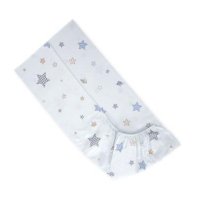 ЧАРШАФ С ЛАСТИК 60/120+15см  BEAR WITH SWING СИНЬО