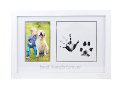 Pearhead Рамка за снимка и мастилени отпечатъци за дете и домашен любимец - Best friends forever