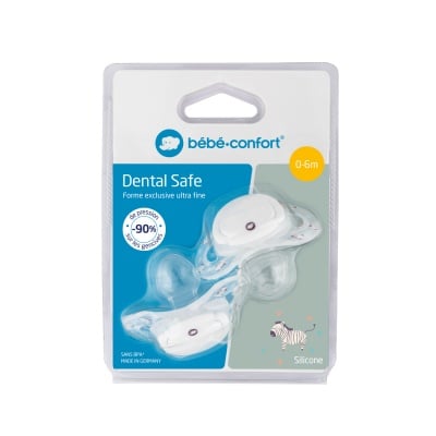 Bebe Confort Силиконови залъгалки 2 броя Dental Safe 0-6м